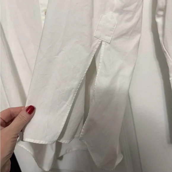 Classic White Topshop Oversized Blouse - Picture 4 of 6